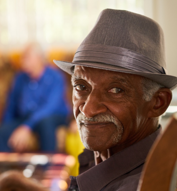Man in care home